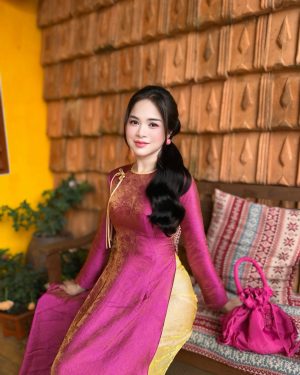 ÁO DÀI VÂN NHI – NGỌT NGÀO SẮC HỒNG, NỮ TÍNH ĐẦY CUỐN HÚT